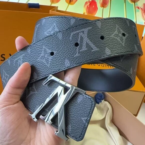 Louis Vuitton LV Monogram Belt Size 36 Men’s - Picture 1 of 9